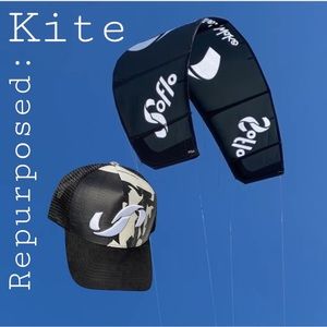 Authentic Soflo Riders Trucker Hat with repurposed kite